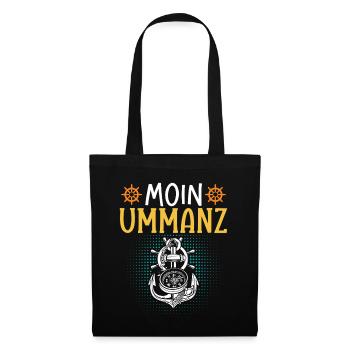 Insel Ummanz MOIN UMMANZ Ostsee Urlaub Lustig - Stoffbeutel - Schwarz - Vorne