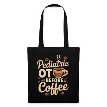 Ergothérapeute pédiatrique avant le café Amant du café - Sac en tissu - noir - Devant