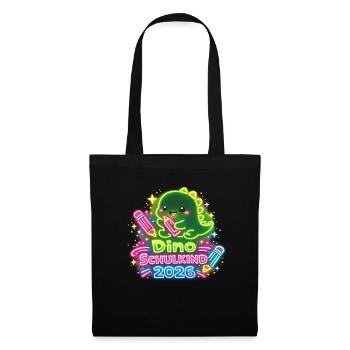 Inscription scolaire Dino Schoolchild 2026 - Sac en tissu - noir - Devant