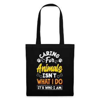 Caring for Animals Animal Rights Activist Rescue - Tote Bag - black - Front
