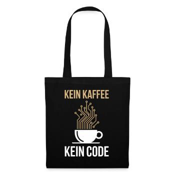 No Coffee No Code Programmeur Informaticien - Sac en tissu - noir - Devant