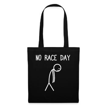 No race day Car lover car guy mechanic - Stoffbeutel - Schwarz - Vorne