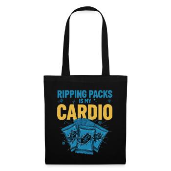 Ripping Packs Is My Cardio Trading Card Booster - Tote Bag - black - Front