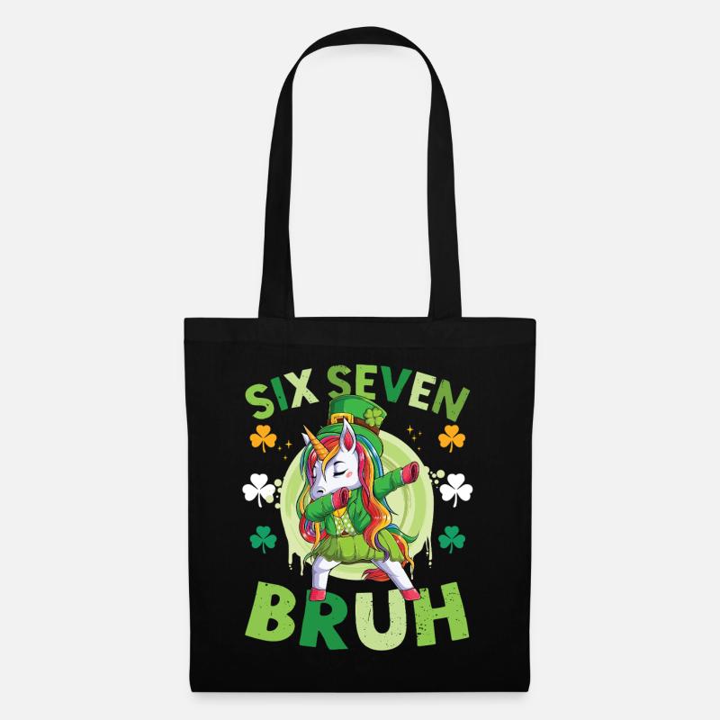 Einhorn-St. Patrick's Day - Stoffbeutel - Schwarz