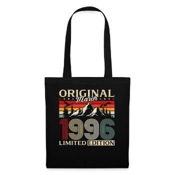 30th Birthday Gift Husband Vintage March 1996 - Tote Bag - black - Front