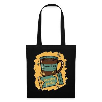 Powered By Booster Packs Trading Card Collector - Tote Bag - black - Front