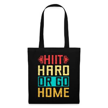Fitness Fanatics Hiit Hard Or Go Home Calisthenics - Stoffbeutel - Schwarz - Vorne