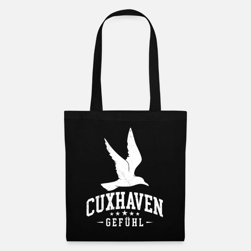 Cuxhavener CUXHAVEN GEFÜHL Lustiges - Stoffbeutel - Schwarz