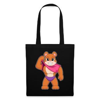 Bear Bodybuilder Bodybuilding Sport - Tote Bag - black - Front