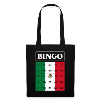 Bingo Bingo Bingo Bingo Thème Mexique Bingo - Sac en tissu - noir - Devant