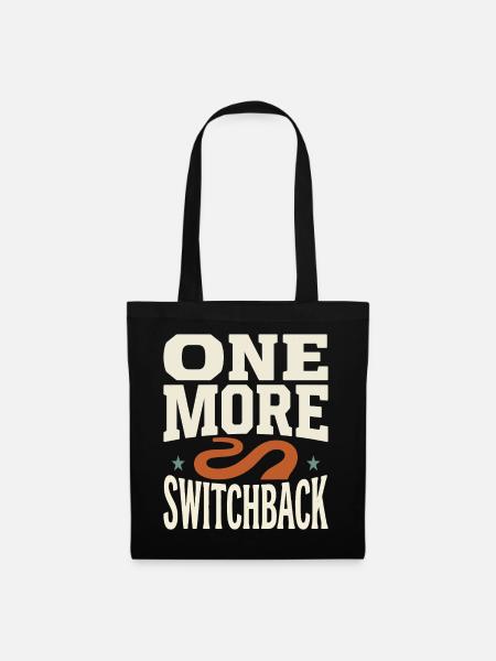 One More Switchback Serpentinen Design - Stoffbeutel - Schwarz