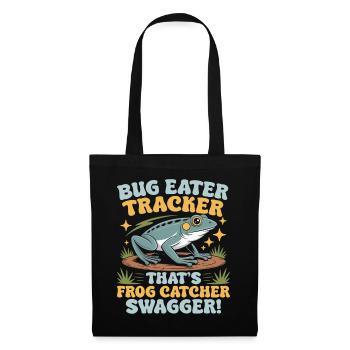 Frog Catcher Bug Eater Tracker Frog - Stoffbeutel - Schwarz - Vorne