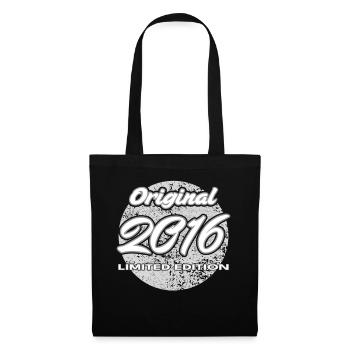 10e anniversaire 2016 cadeau garçons et filles - Sac en tissu - noir - Devant