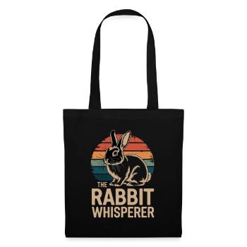 The Rabbit Whisperer Hasen Flüsterer Kaninchen - Tote Bag - black - Front