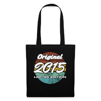 11. Geburtstag 2015 Jungen und Mädchen Geschenk - Stoffbeutel - Schwarz - Vorne