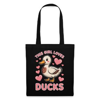 Dictions de canard Canard Cadeau drôle de canard pour tous - Sac en tissu - noir - Devant