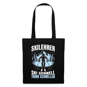 Après MONITEUR DE SKI SKI SPEED DRINK FASTER FUN - Sac en tissu - noir - Devant