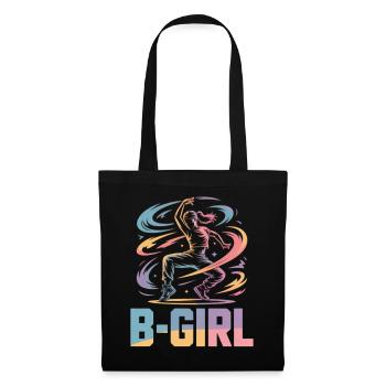 B-Girl Breakdance Streetstyle Retro Design - Tote Bag - black - Front