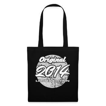 12e anniversaire 2014 cadeau garçons et filles - Sac en tissu - noir - Devant