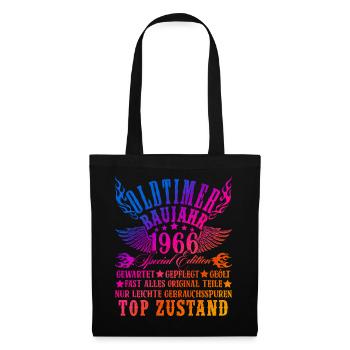 60th Birthday Man Woman 60 Years Decoration 1966 Gift - Tote Bag - black - Front