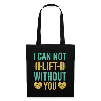Fitness Motivation Bodybuilder I Can Not Lift - Tote Bag - black - Front