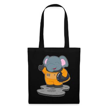 Elephant Astronaut Space - Tote Bag - black - Front