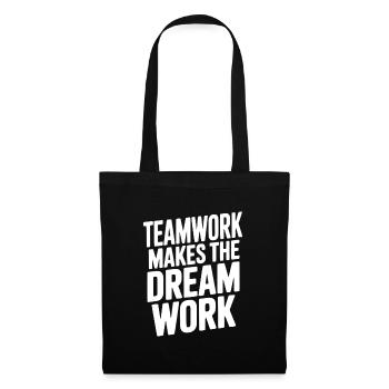 Teamwork Makes the Dream Work - Tote Bag - black - Front