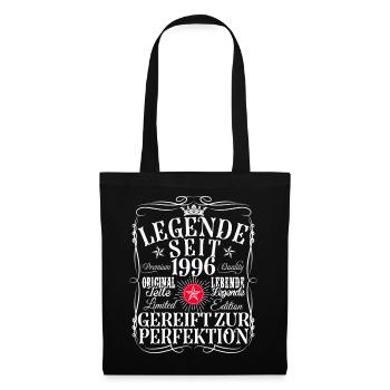 30th Birthday Man Woman 30 Years 1996 Decoration Funny - Tote Bag - black - Front
