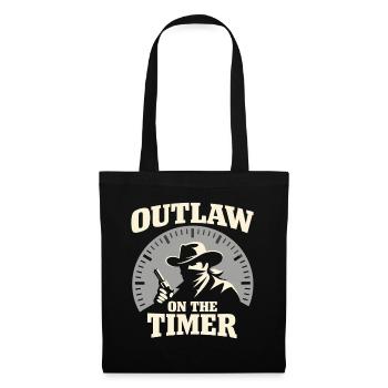 Shooter d’action cowboy. Shooter d’action cowboy - Sac en tissu - noir - Devant