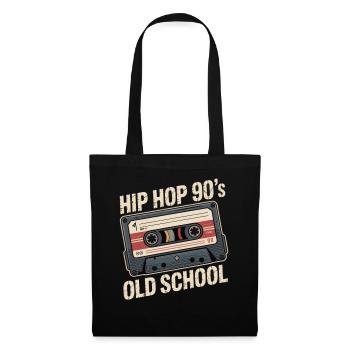 Hip Hop 90s Old School Cassette - Tote Bag - black - Front