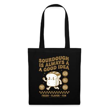 Ère de démarrage du pain au levain - Sac en tissu - noir - Devant