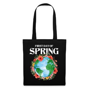 First Day Of Spring Happy Easter Ostara - Tote Bag - black - Front