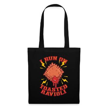 Je fonctionne sur des raviolis grillés - Sac en tissu - noir - Devant
