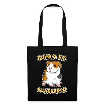 Chuchoteur de cochons d’Inde Mignon, Amateur d’animaux de compagnie Design - Sac en tissu - noir - Devant