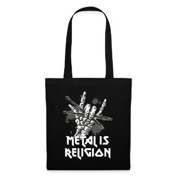 Metal Is Religion – Gothic Metalheads - Tote Bag - black - Front