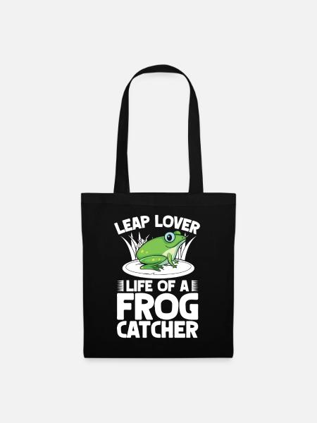 Frog Catcher Leap Lover Frog - Stoffbeutel - Schwarz