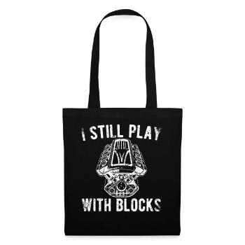 I Still Play With Block Funny Car Engines - Tote Bag - black - Front