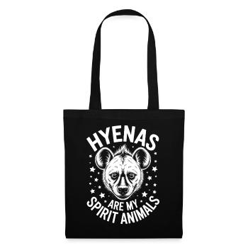 Paroles de la hyène Hyène Drôle de cadeau de hyène - Sac en tissu - noir - Devant