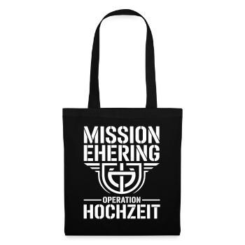 Mission Wedding Ring – Operation Wedding Humor - Tote Bag - black - Front
