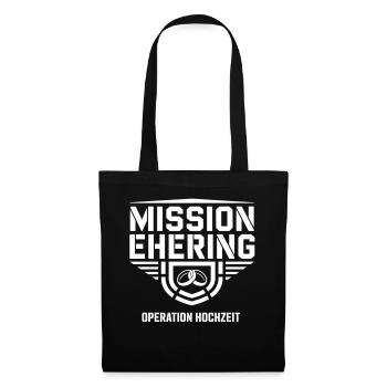 Mission Wedding Ring – Operation Wedding Humor - Tote Bag - black - Front