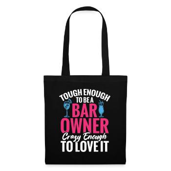  Bar Owner Bartending Cocktail Glasses Barmaid - Tote Bag - black - Front