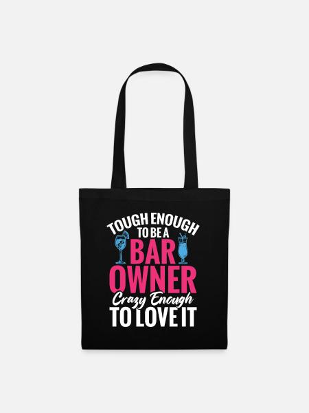 Barbesitzer Barkeeper Cocktailgläser Bardame - Stoffbeutel - Schwarz