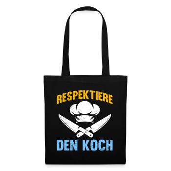 Chef RESPECT LE CHEF Amusement - Sac en tissu - noir - Devant