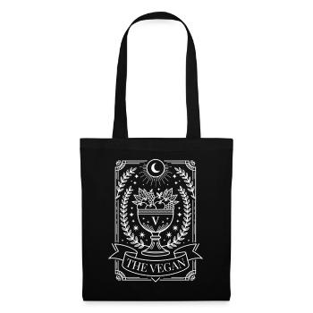The Vegan Tarot Card Occult Design - Tote Bag - black - Front