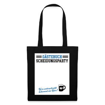 Guestbook Divorce Party Divorced Divorce - Tote Bag - black - Front