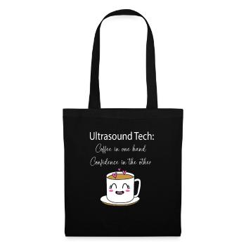 Technicien ultrasonique Technicien ultrasonore - Sac en tissu - noir - Devant