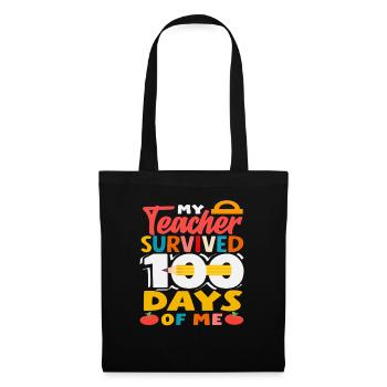 Le professeur a tenu 100 jours avec moi - Sac en tissu - noir - Devant