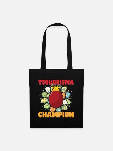 Tsougrisma Champion griechisches Ostern - Stoffbeutel - Schwarz