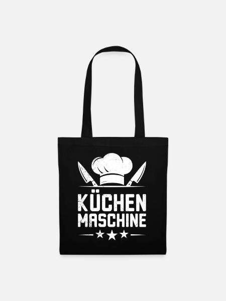 Kochkleidung KÜCHEN MASCHINE Lustiges - Stoffbeutel - Schwarz