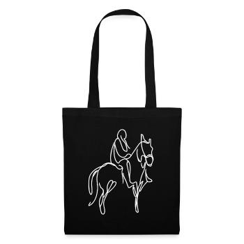 Sketch d’équitation - Sac en tissu - noir - Devant